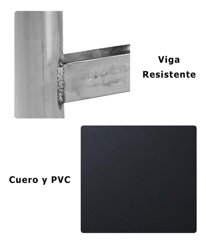 Camilla Para Masajes Eco Cuero Plegable Portátil Color Azul