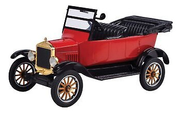 Motormax 1925 Ford Model T Touring Red 1/24 Diecast Mode Ssb