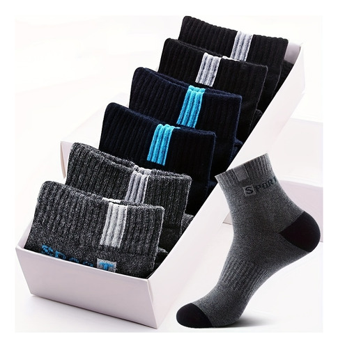 Ba 10 Pares Calcetas Hombre Deportivas Tobilleras Delgadas