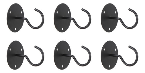 Juego De 6 Ganchos De Techo Para Montaje En Pared