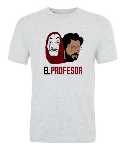 Remera La Casa De Papel Profesor Spun Adulto/niño Unisex