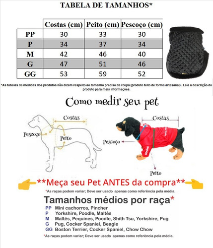 Roupa Cachorro/ Gato Inverno Frio Casaco Nylon Dublado Preto