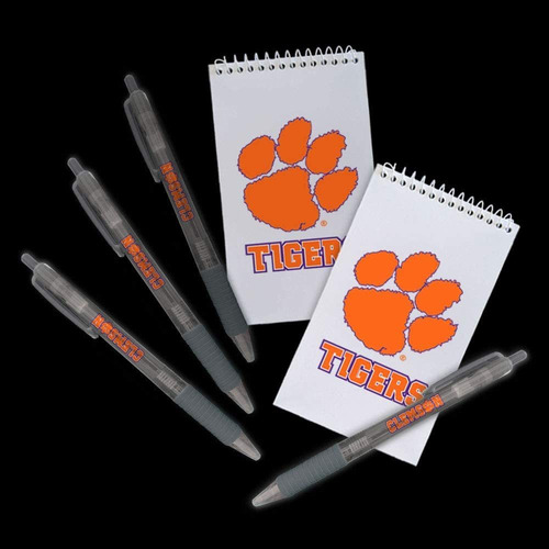 Juego De Regalo Clemson Tigers  2 Cuadernos De Bolsillo...