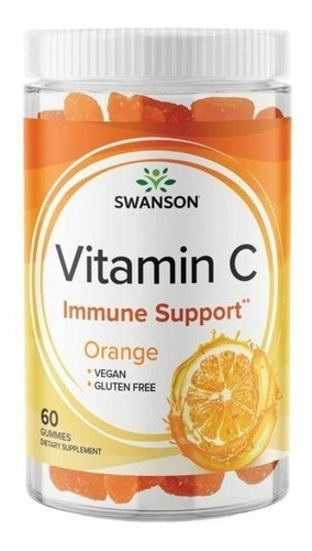 Swanson I Vitamin C I 125mg I 60 Gomitas I Orange
