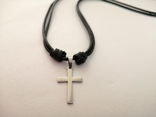 12 Collares Acero Inoxidable Cruz-recuerdo Bautizo,boda, Xv
