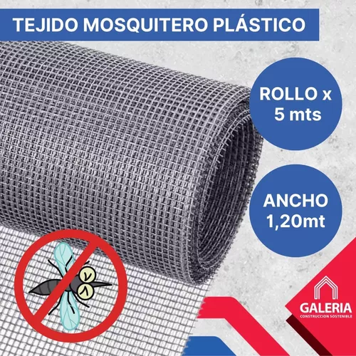 Tela Mosquitero Plastico 1,2 Metros De Ancho Rollo 30 Mts