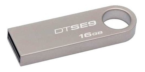 Pendrive Kingston 16gb Usb 2.0 Metálico Se9 En  Worldmaster