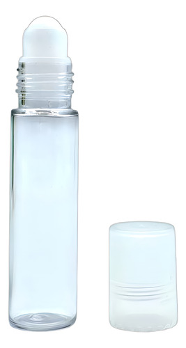 Envase Pet Roll On 10ml Con Esfera Plastica Y Tapa (50 Pza)