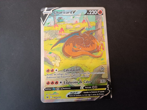 Carta Pokémon Charizard V Original, Nueva