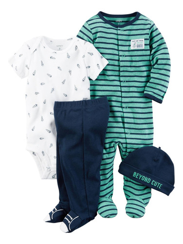 Carter's Bebé Niño Multi-pc Conjuntos 126g584, Azul Marino/f
