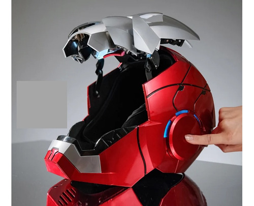 Casco electrónico Iron Man, juguete Iron Man con voz