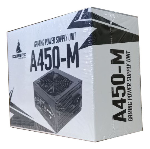 Fuente De Poder Real Atx Iceberg A450m Cables Largos En Caja