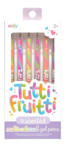 6 Lapiceras Gel Tuttti Frutti Ooly - Mosca