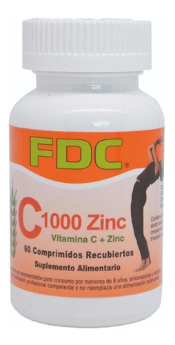 Vitamina C 1000 + Zinc Fdc X 60 Comprimidos