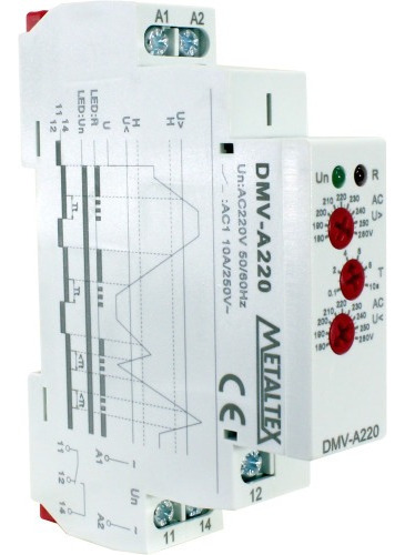 Relé Monitor Sub Sobretensão 2 Saídas Dmv-a220 Metaltex (i)