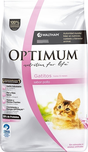 Alimento Para Gatos Cachorros Optimum Gatitos 10 Kg