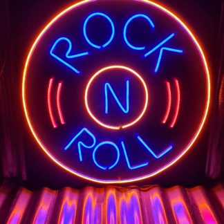 Letrero Led Neon En Acrilico De 3 Mm 40*30cm Rock N Roll