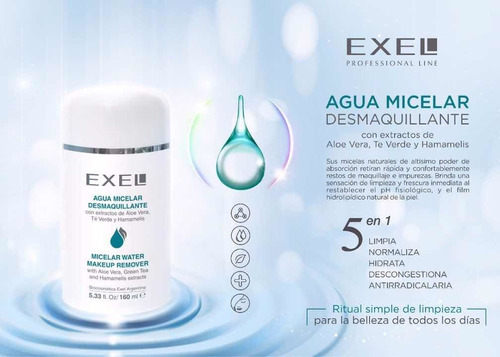 Agua Micelar  Desmaquillante Exel