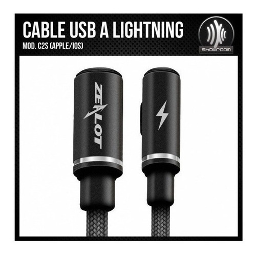 Cable Usb A Lightn Fichas L - 1 Metro Smartphone Zealot C2s