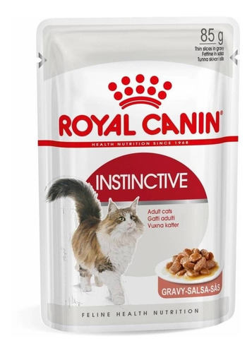 Imagen 1 de 1 de Alimento Royal Canin Feline Health Nutrition Instinctive para gato adulto sabor mix en sobre de 85g