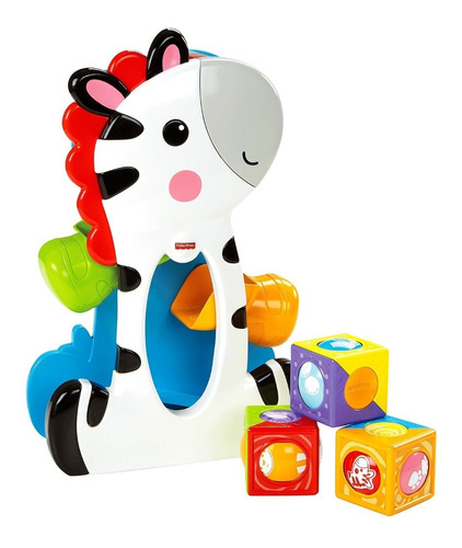 Juguete Bebe Fisher Price Cebra Bloques De Actividades