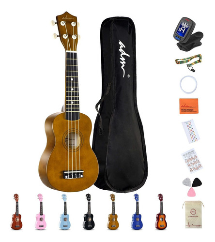 Adm Soprano Ukulele Kit De Ukelele Para Principiantes C...