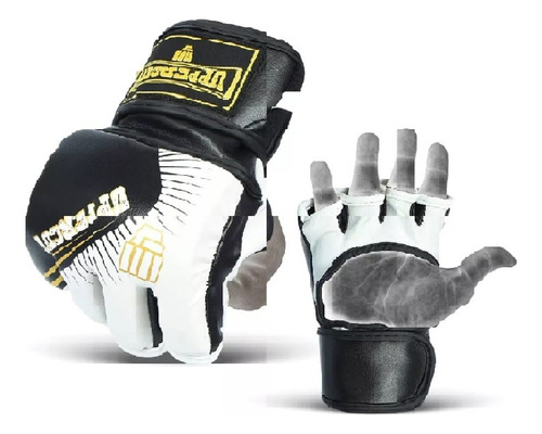 Guantes Para Mma Profesional Blanco Con Negro