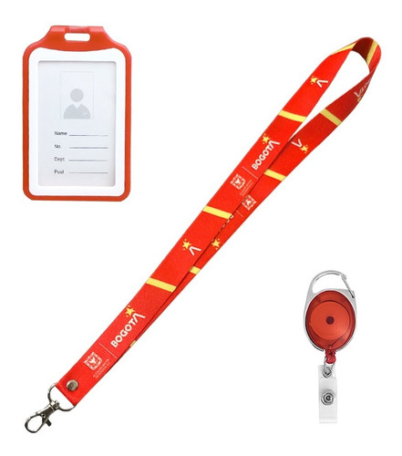 Combo Lanyard + Porta Carnet + Yoyo Herraje