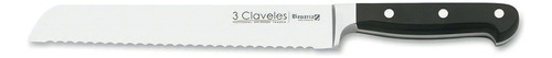 Cuchillo Panero 3 Claveles Bavaria 20 Cm Forjado Profesional Color Negro