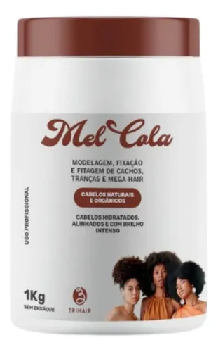 Mel Cola Cachos Naturais E Orgânicos Modelador 1kg Trihair