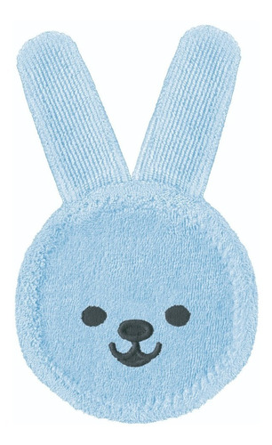 Luva Luvinha Cuidado Oral Infantil Care Rabbit Azul Mam ®