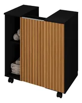 Comprar Móveis para banheiro Campineira  Gabinete Pequin para Banheiro de 55cm de largura, 61cm de altura e 37cm de profundidade e móveis preto