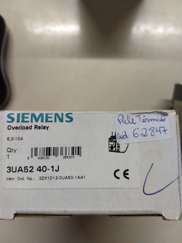 1PCS Siemens 3UA5240-1J 6.3-10A surcharge thermique relais en Boîte-Neuf TT 1PCS Siemens 3UA5240-1J 6.3-10A surcharge thermique relais en Boîte-Neuf TT