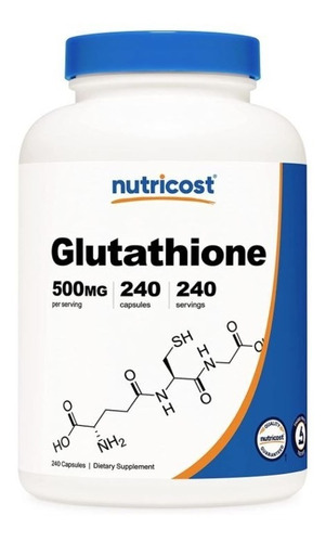Original Nutricost Glutathione Glutatione 500mg 240cap