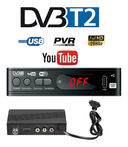 Dvb-t2 Tv Sintonizador Decodificador Hd 1080p Tv Caja Recept