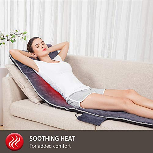 Asiento Masajeador Termico Con Vibracion 3 Niveles Gris