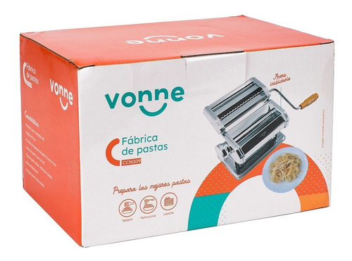Imagen 2 de 12 de Fabrica De Pastas Vonne Acero Inoxidable Maquina Fideos