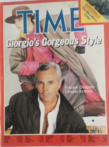 Time En Ingles Giorgio Armani Fashion Designer Año 1982