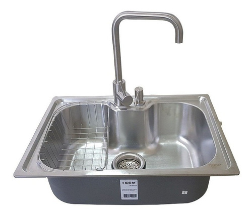 Imagem 1 de 5 de Cuba Inox Cozinha Gourmet Com Torneira Misturador Acessórios