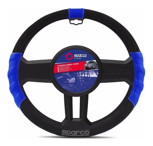 Funda Cubre Volante Sparco Azul Tuning 38 Cm - Maranello