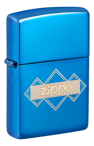 Encendedor Zippo 48706 Logo Squares Triangles Garantia.