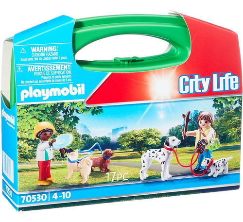 Playmobil City Life 70530 Maletin Paseo Con Perros