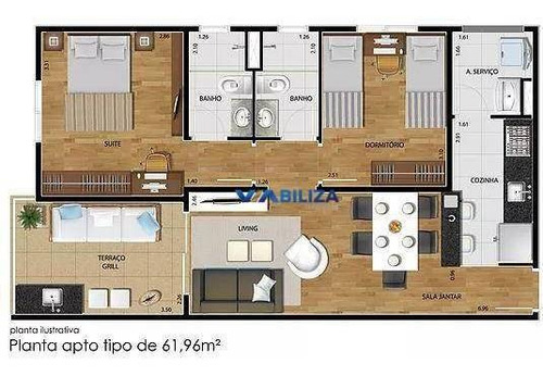 Imagem 10 de 10 de Apartamento À Venda, 62 M² Por R$ 370.000,00 - Vila Galvão - Guarulhos/sp - Ap2540