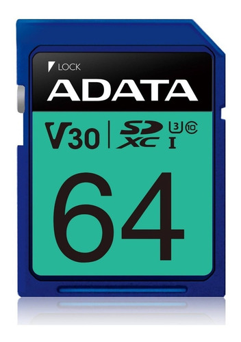 Memoria Flash Adata Premier Pro, 64gb Sdxc Uhs-i Clase 10