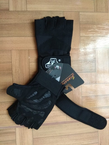 Imagen 10 de 10 de Guantes Deportivos De Entranamiento Black Gym Mitón Calidad