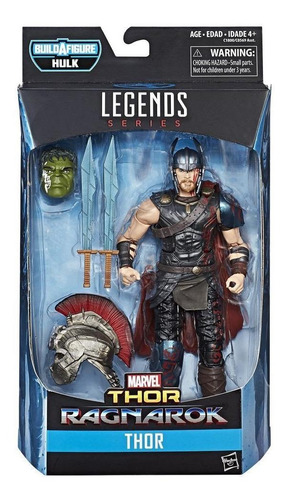 Figura de acción Thor: Ragnarok Build-A-Figure: Hulk C1800 de Hasbro Legends Series