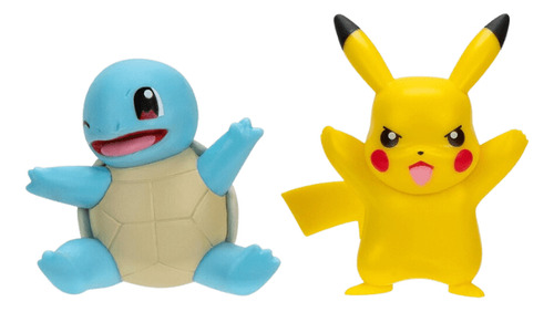 Pokemon Battle Ready! Set 2 Figuras Pikachu + Squirtle