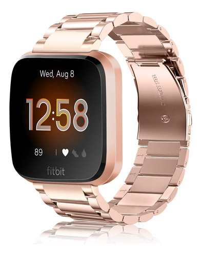 Correa Fintie P/ Fitbit Versa2 Lite Edition Acero Smartwatch