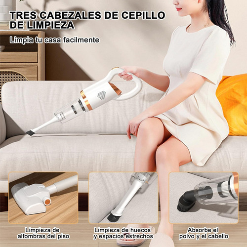 Aspiradora Inalámbrica Portátil Triple Filtro Y Accesorios