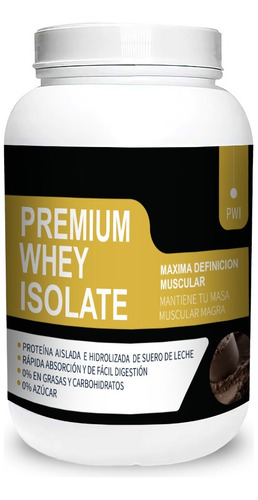 Premium Whey Isolate 1k Proteina Aislada Cero Grasa Ni Carbo